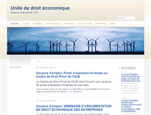 Tablet Screenshot of droit-eco-ulb.be